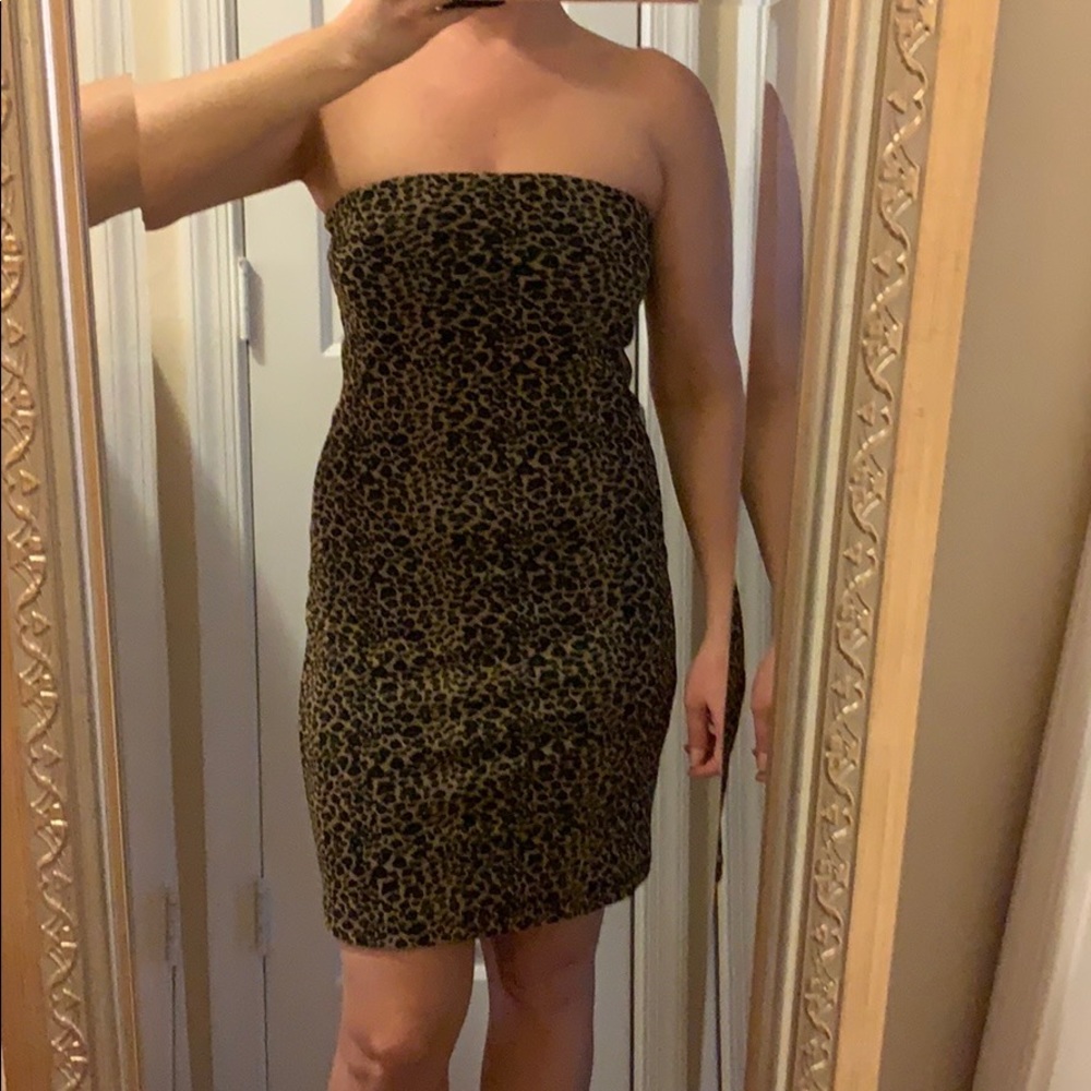 Express strapless dress